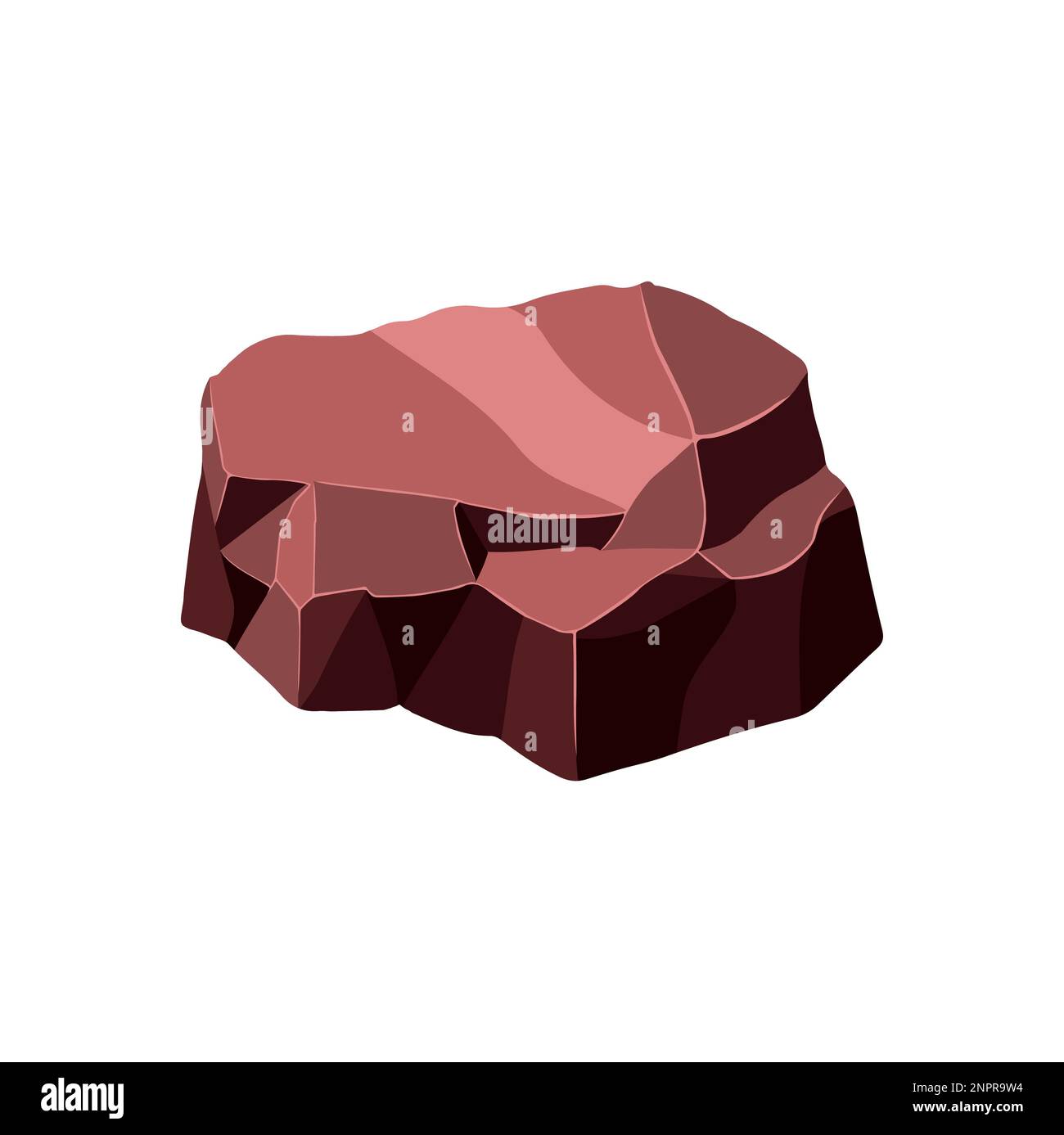 Shaped Rocks Vector Ore rock boulder. Natural shape stone. vector illustration Stock Vector ...