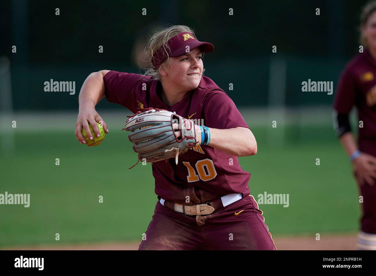 Minnesota Gophers Katelyn Kemmetmueller (10) during practice before an