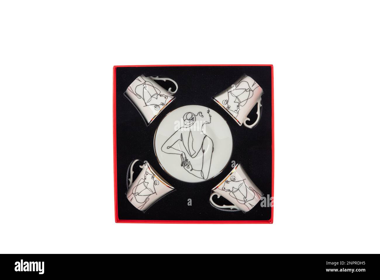 Turkish coffee cup set boxed. Pieces Turkish coffee cup and saucer set