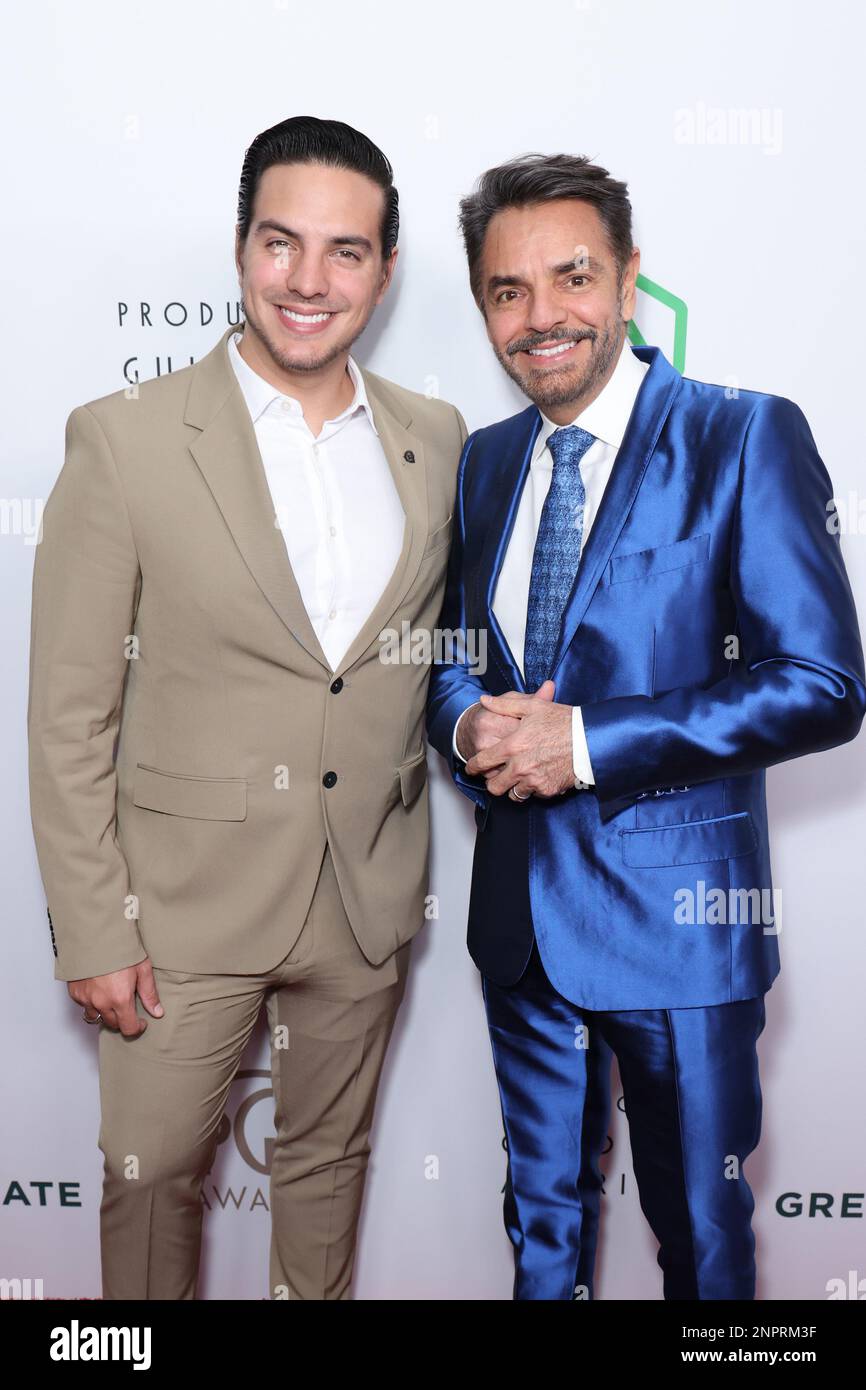Beverly Hills, USA. 25th Feb, 2023. Vadhir Derbez and Eugenio Derbez