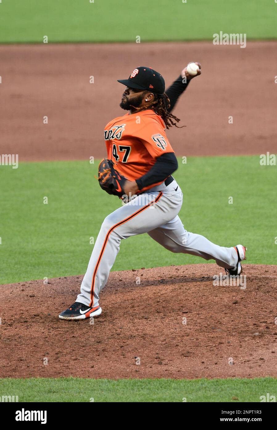 SAN FRANCISCO, CA - JULY 18: San Francisco Giants pitcher Johnny Cueto ...