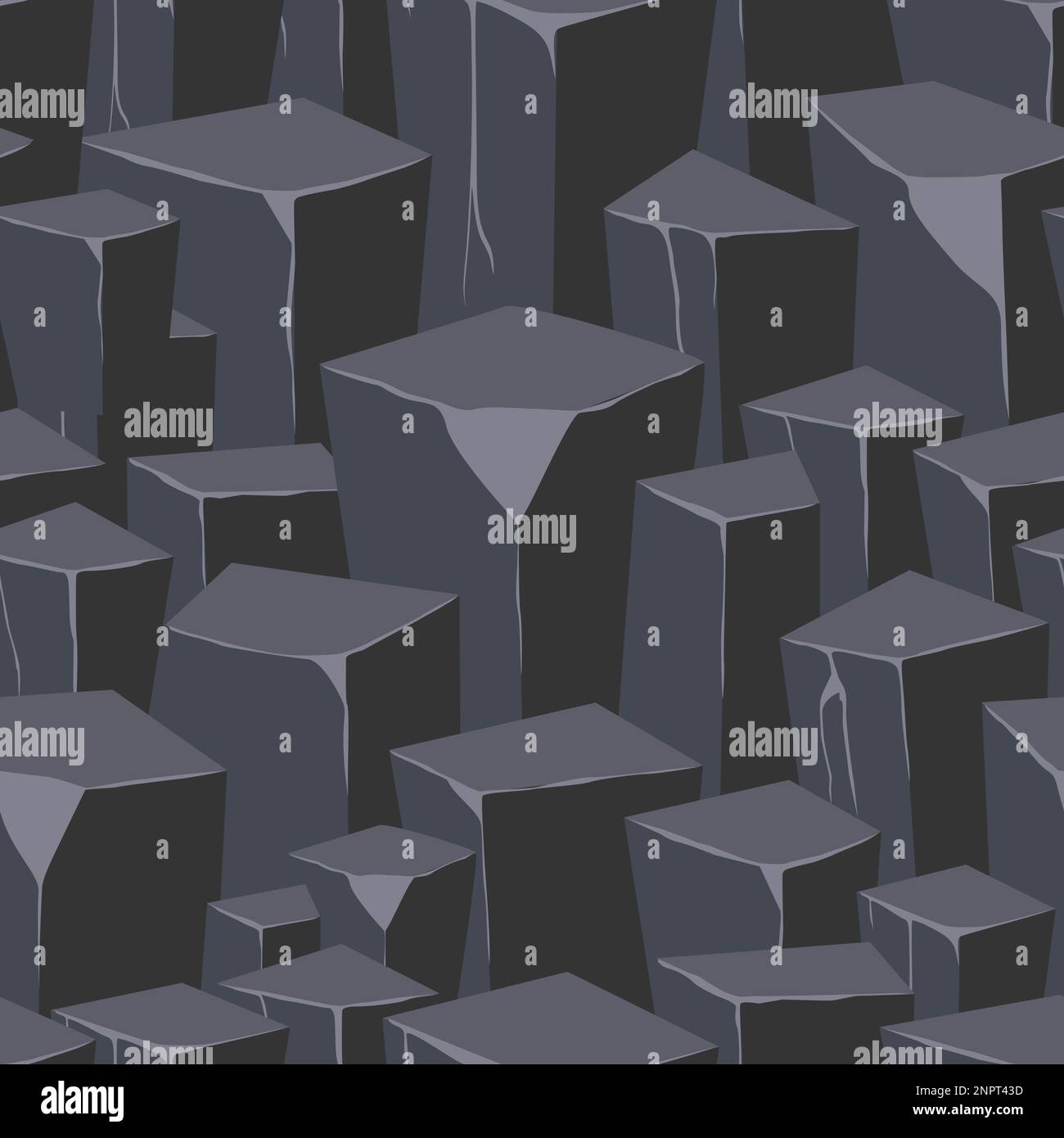 Cartoon game texture, rocks, dirt and ground surface seamless pattern ...