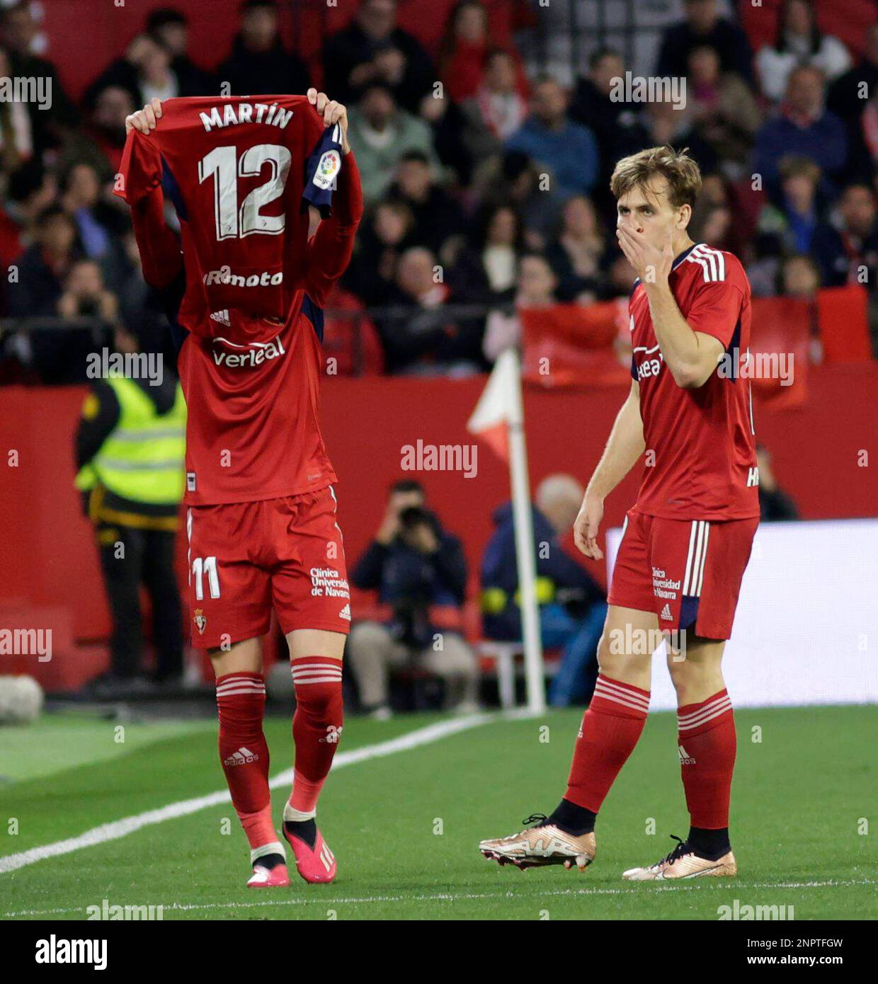 Spanish La Liga soccer match Sevilla vs Osasuna at Ramon Sanchez ...