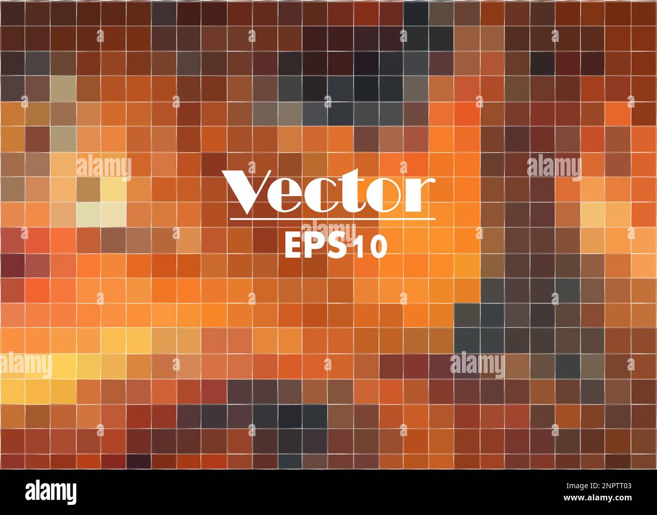 Orange mosaic small tiles are composed of sheets, tile wall , texture