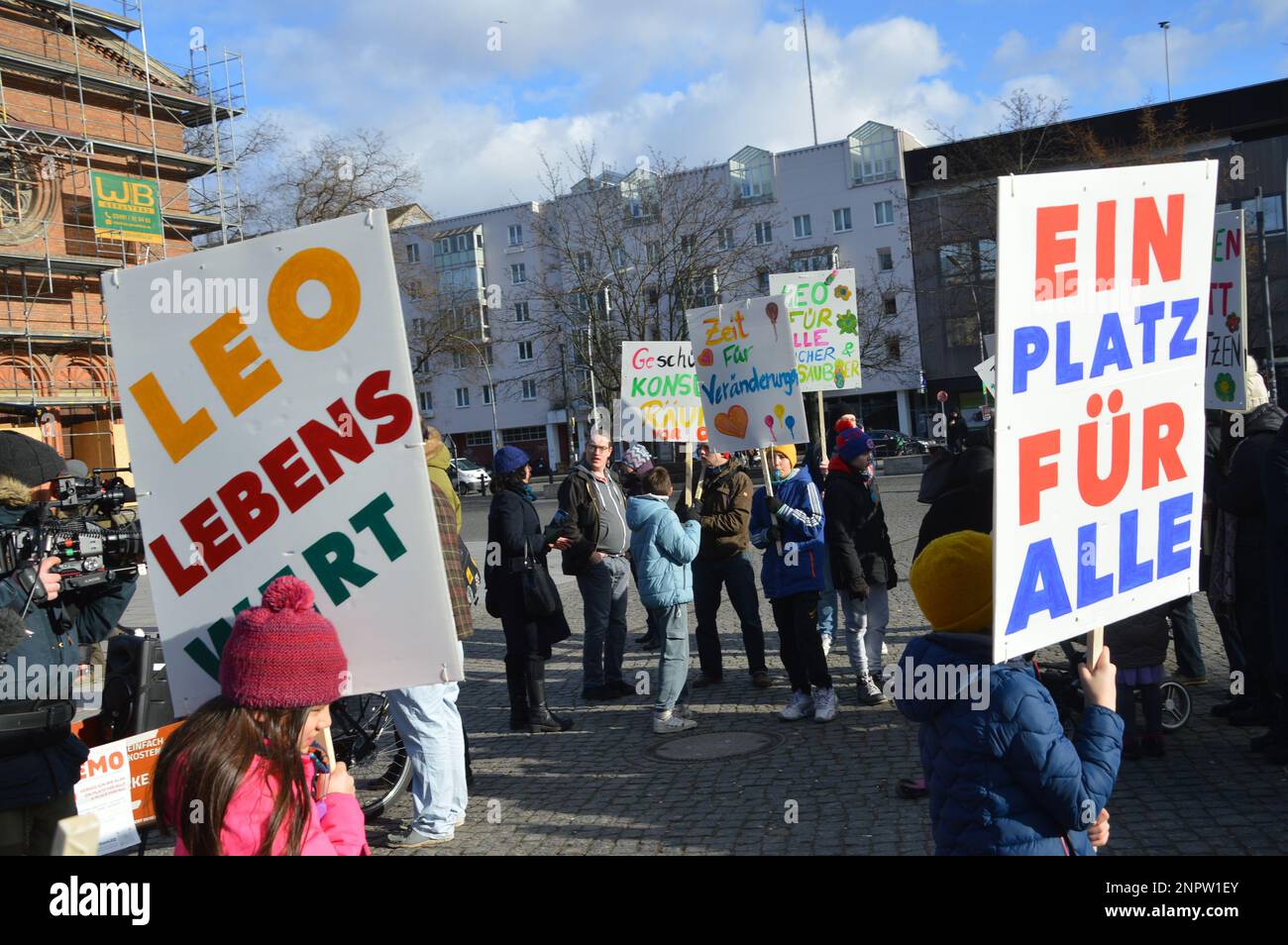 Berlin, Germany - February 26, 2023 - Rally against drug consumption at ...