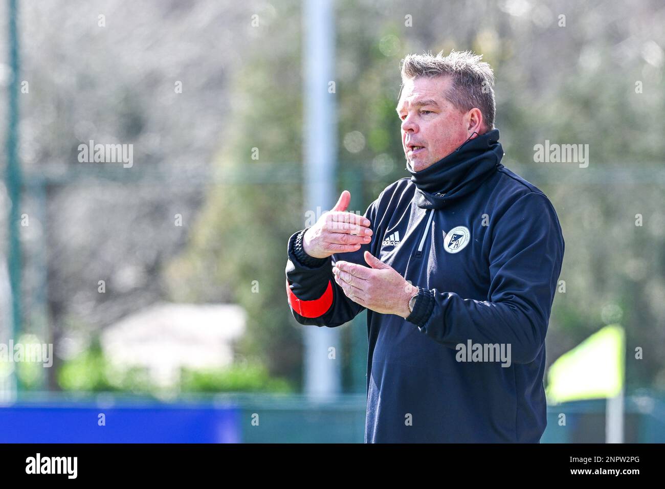 Oud Heverlee, Belgium. 26th Feb, 2023. Assistant Coach Patrick Cool of