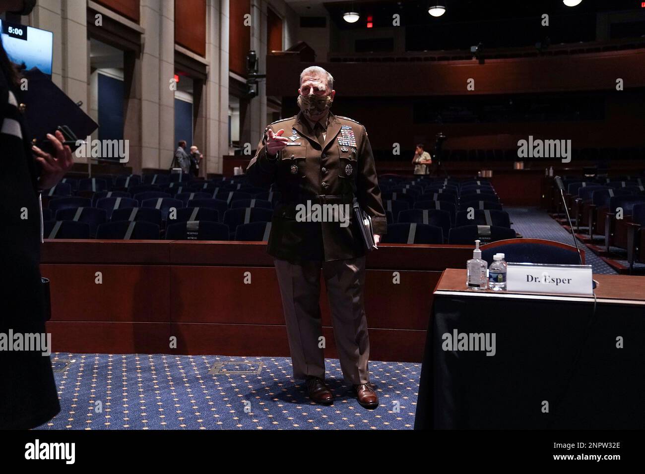 Chairman of the Joint Chiefs of Staff Gen. Mark Milley arrives early