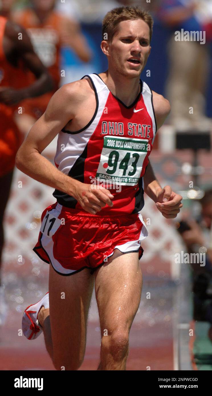 Brian Olinger of Ohio State placed fifth in the steeplechase in 840.58