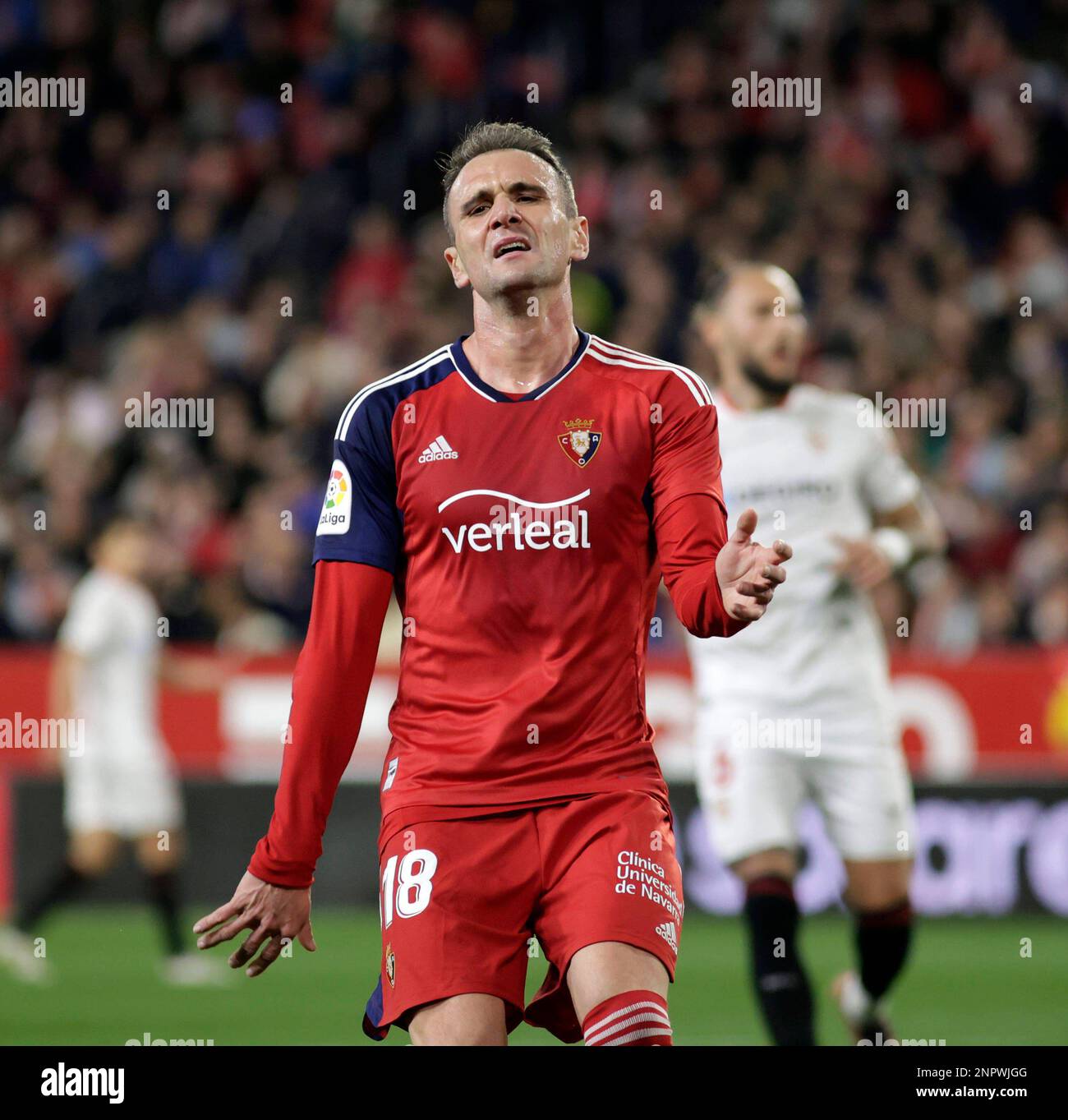 Spanish La Liga soccer match Sevilla vs Osasuna at Ramon Sanchez