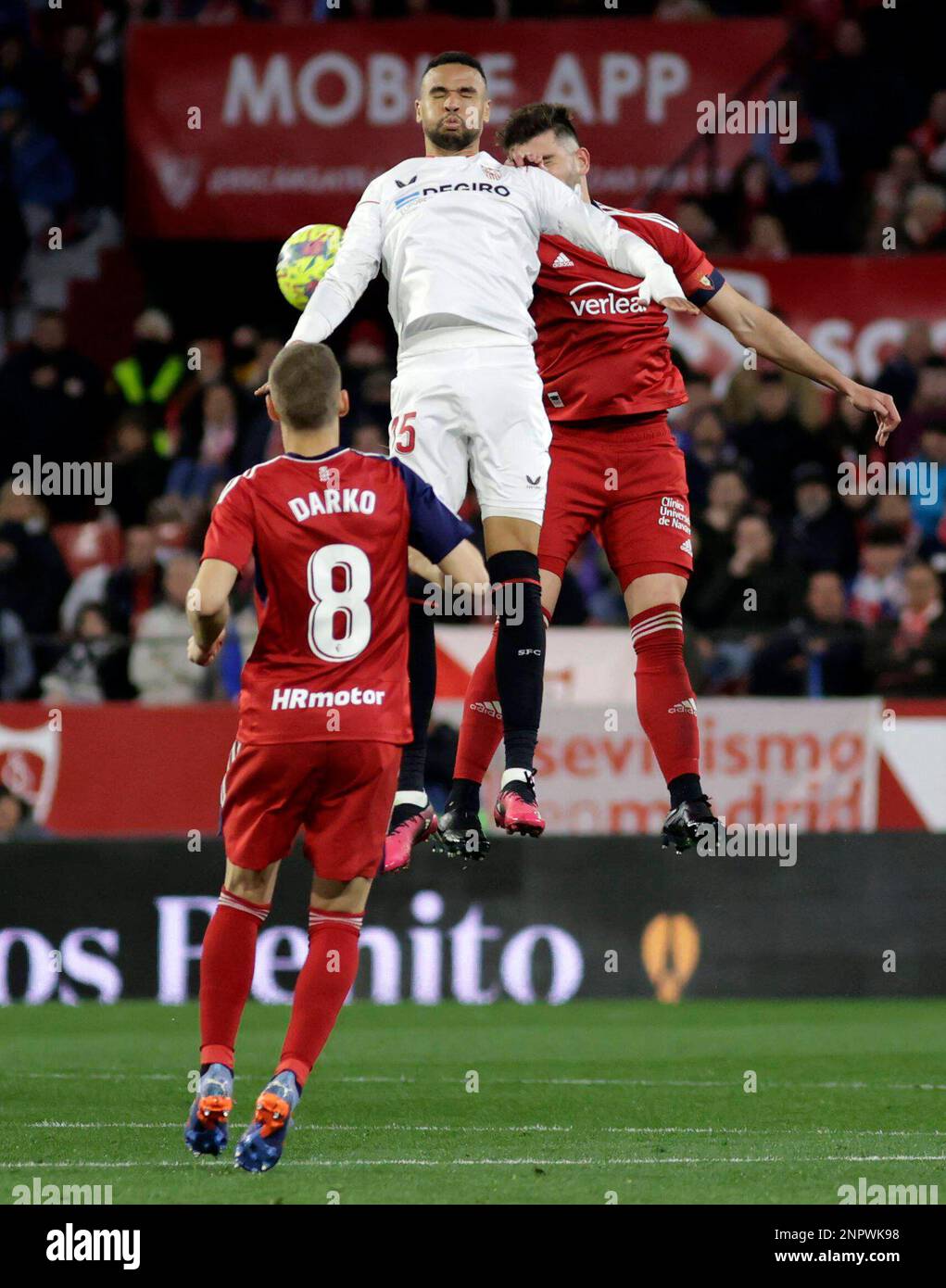 Spanish La Liga soccer match Sevilla vs Osasuna at Ramon Sanchez