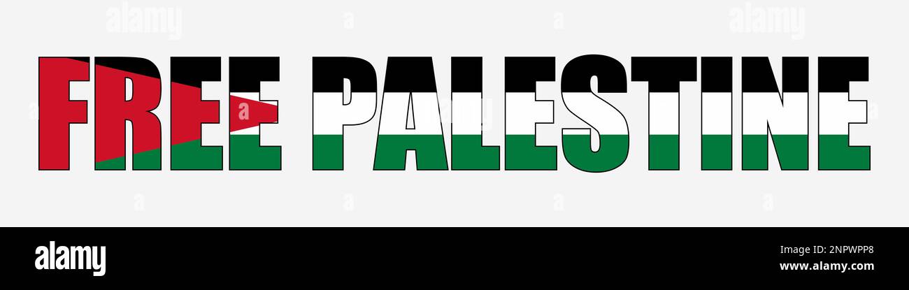 Free Palestine design with Palestine flag Stock Vector Image & Art - Alamy