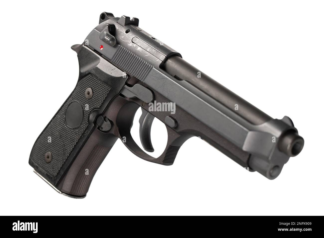 US Army handgun pistol isolated on a white background Stock Photo - Alamy