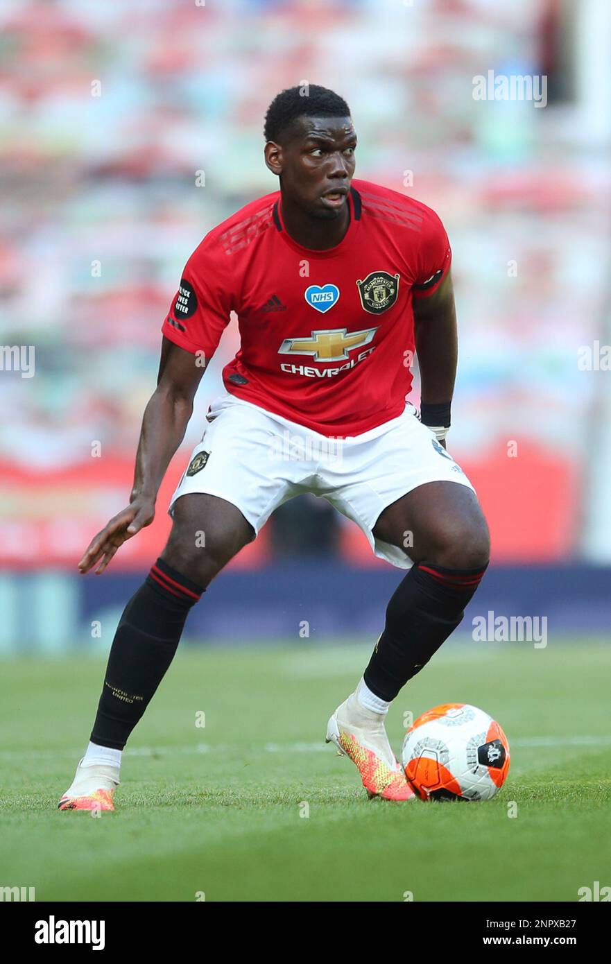 June 24 2020 Manchester United Kingdom Paul Pogba of