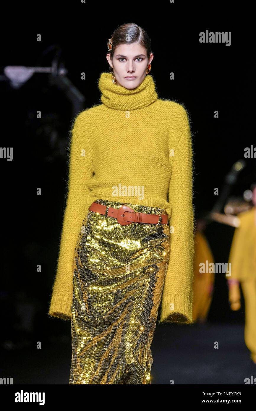 Milan, Italy. 26th Feb, 2023. Milan, Milan Fashion Week, fall winter