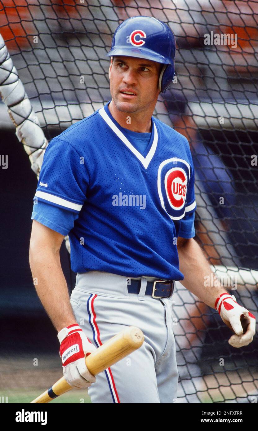 08 May. 1997: Chicago Cubs second baseman Ryne Sandberg (23) on the field  during batting practice before a game against the San Diego Padres played  on May 8, 1997 at Qualcomm Stadium
