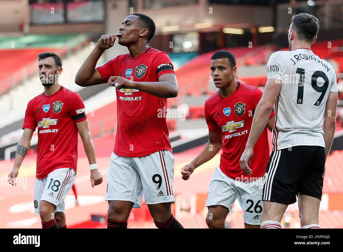 June 24 2020 Manchester United Kingdom Anthony Martial of