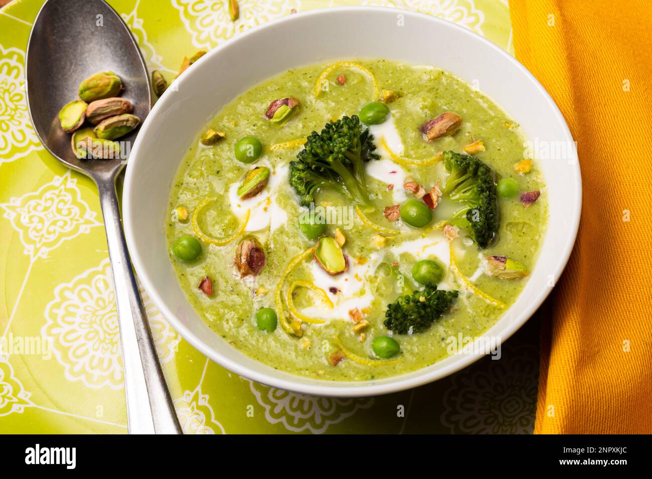Broccoli Velouté with Pistachios and Greek Yogurt The Perfect