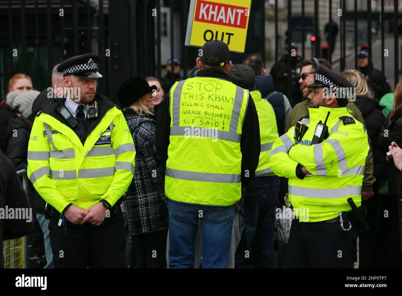 London, UK. 25 Feb 2023. Anti-ULEZ Protest. Londoners Protest In ...