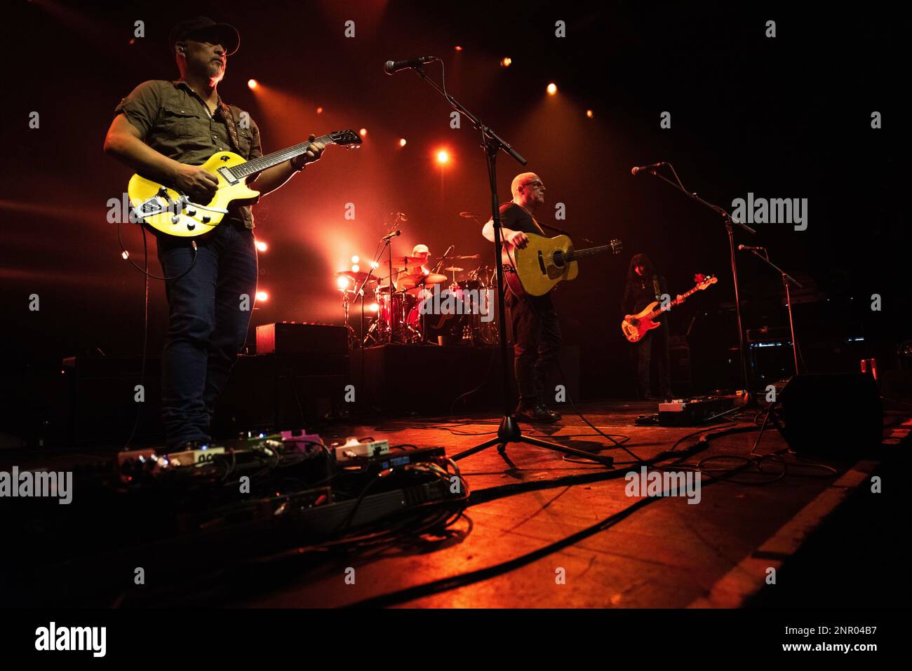 Pixies, alternative rock band from Boston, USA, performing live at the Columbiahalle in Berlin, Germany, and promoting its new album Doggerel Stock Photo