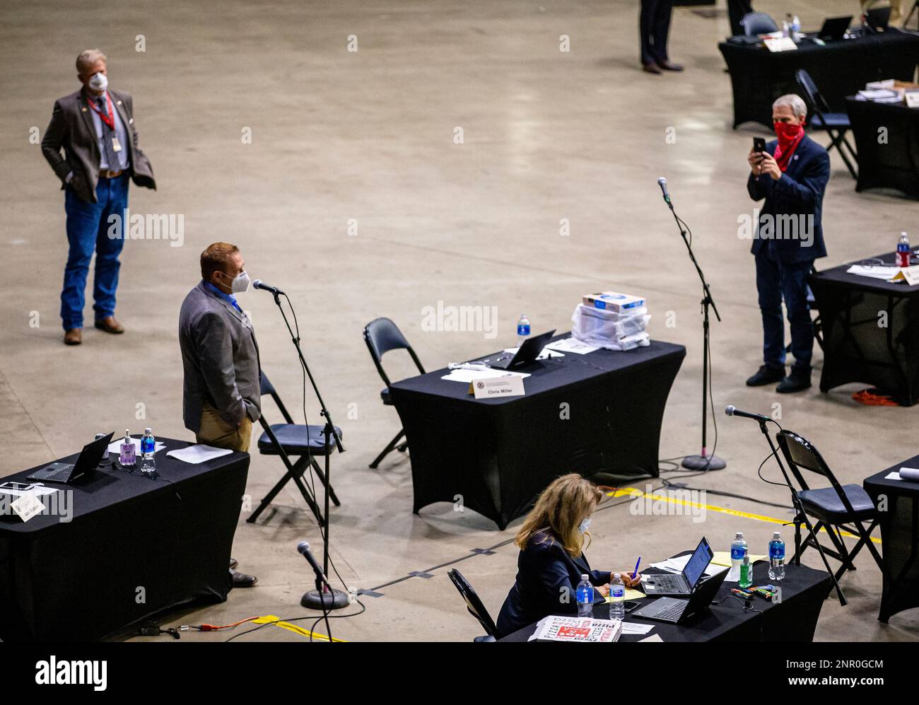 Illinois State Rep. Allen Skillicorn, REast Dundee, delivers his