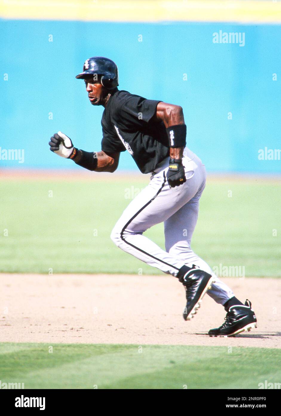 Chicago White Sox Michael Jordan during a spring training game against the  Florida Marlins. (Tom DiPace via AP Images Stock Photo - Alamy