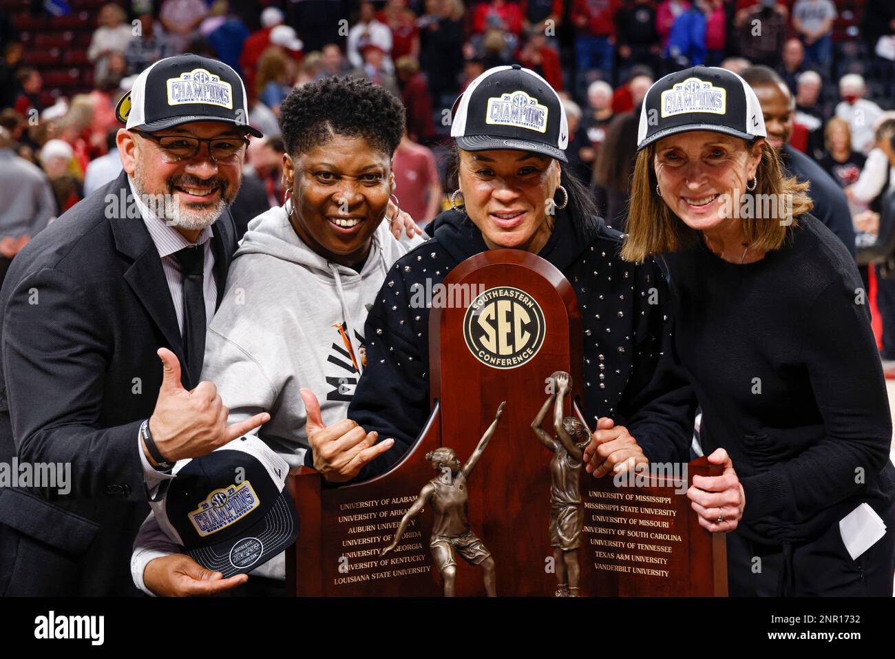 From left to right, South Carolina assistant coach assistant coach