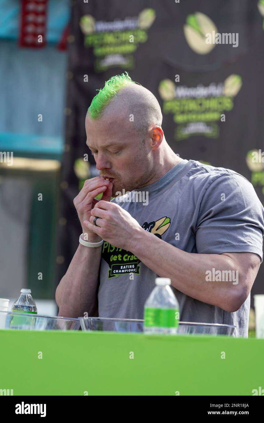 IMAGE DISTRIBUTED FOR WONDERFUL PISTACHIOS Nick Wehry set a new world