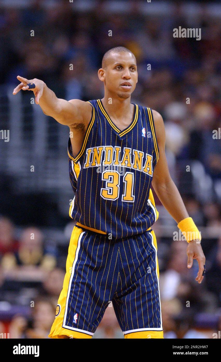 Reggie Miller of the Indiana Pacers signed