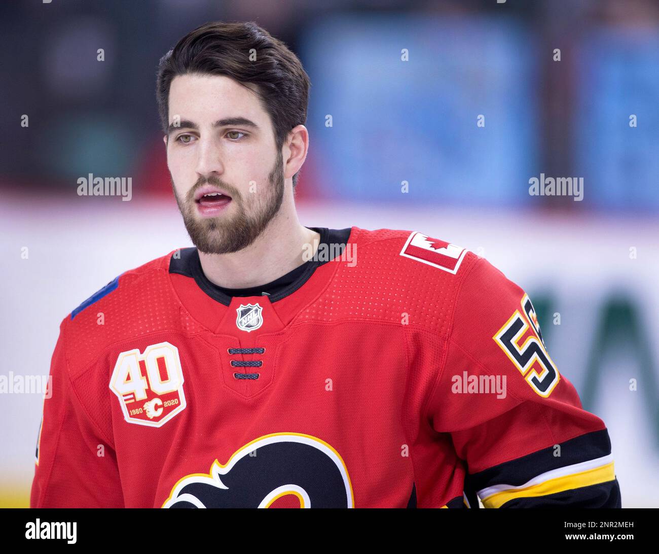 NHL Profile Photo On Calgary Flames Player Erik Gustafsson, From Sweden ...