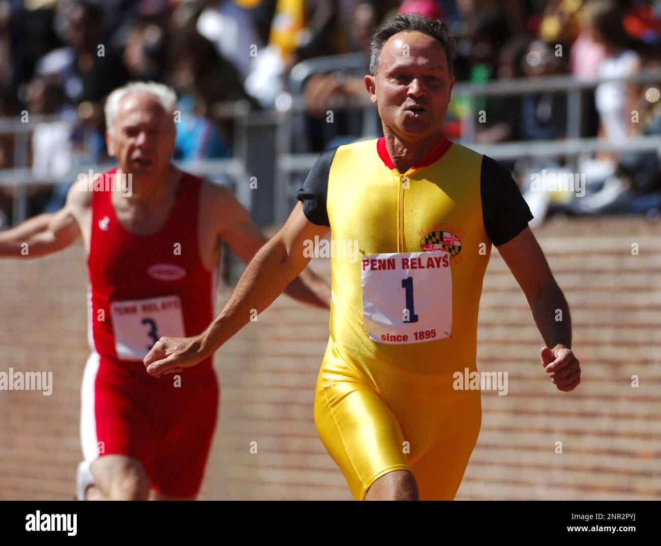 Alby Williams wins the Masters 65andolder 100 meters in the 112th