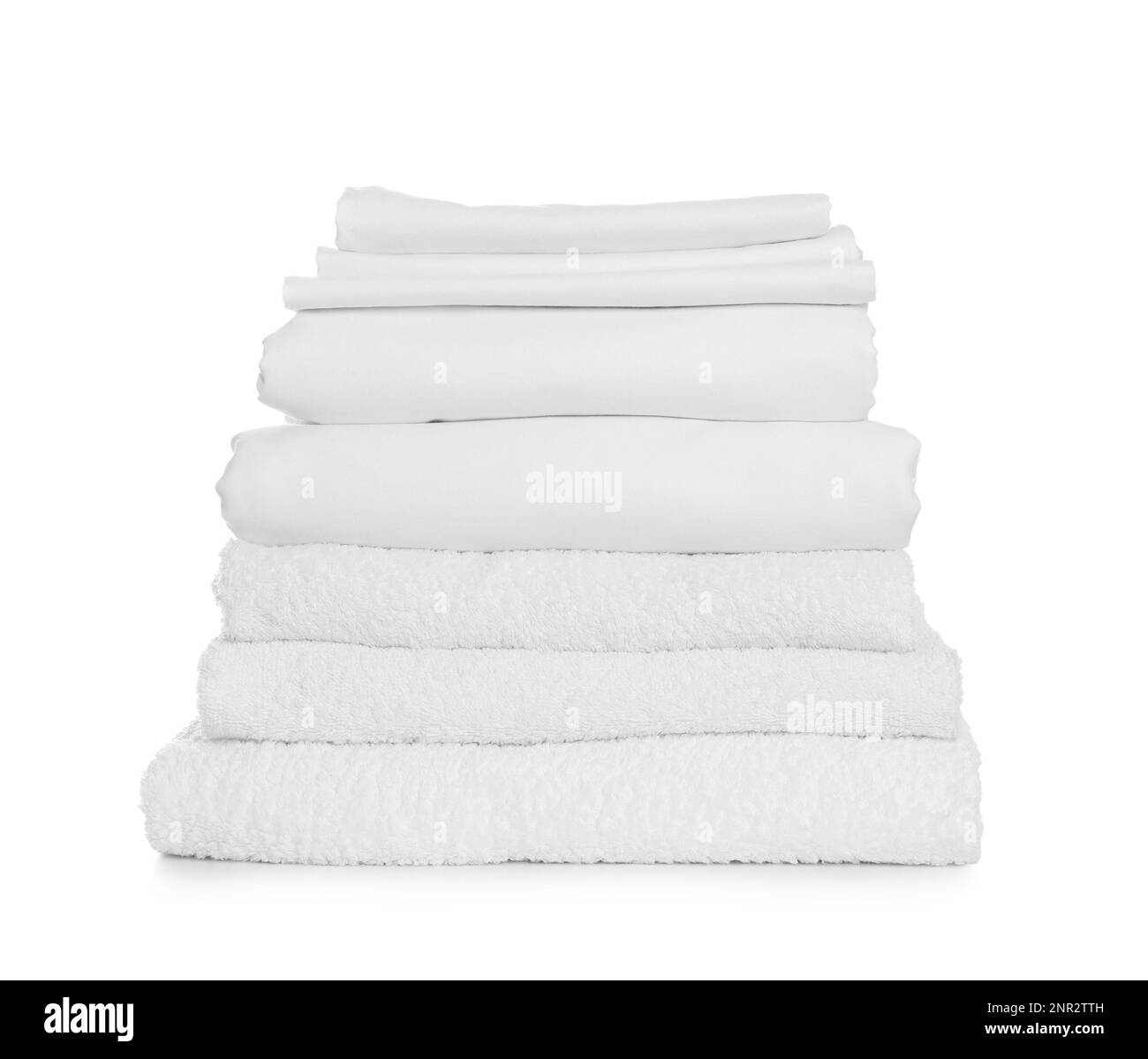 Stack Of Towels And Bed Sheets On White Background Stock Photo Alamy stack-of-towels-and-bed-sheets-on-white-background-stock-photo-alamy