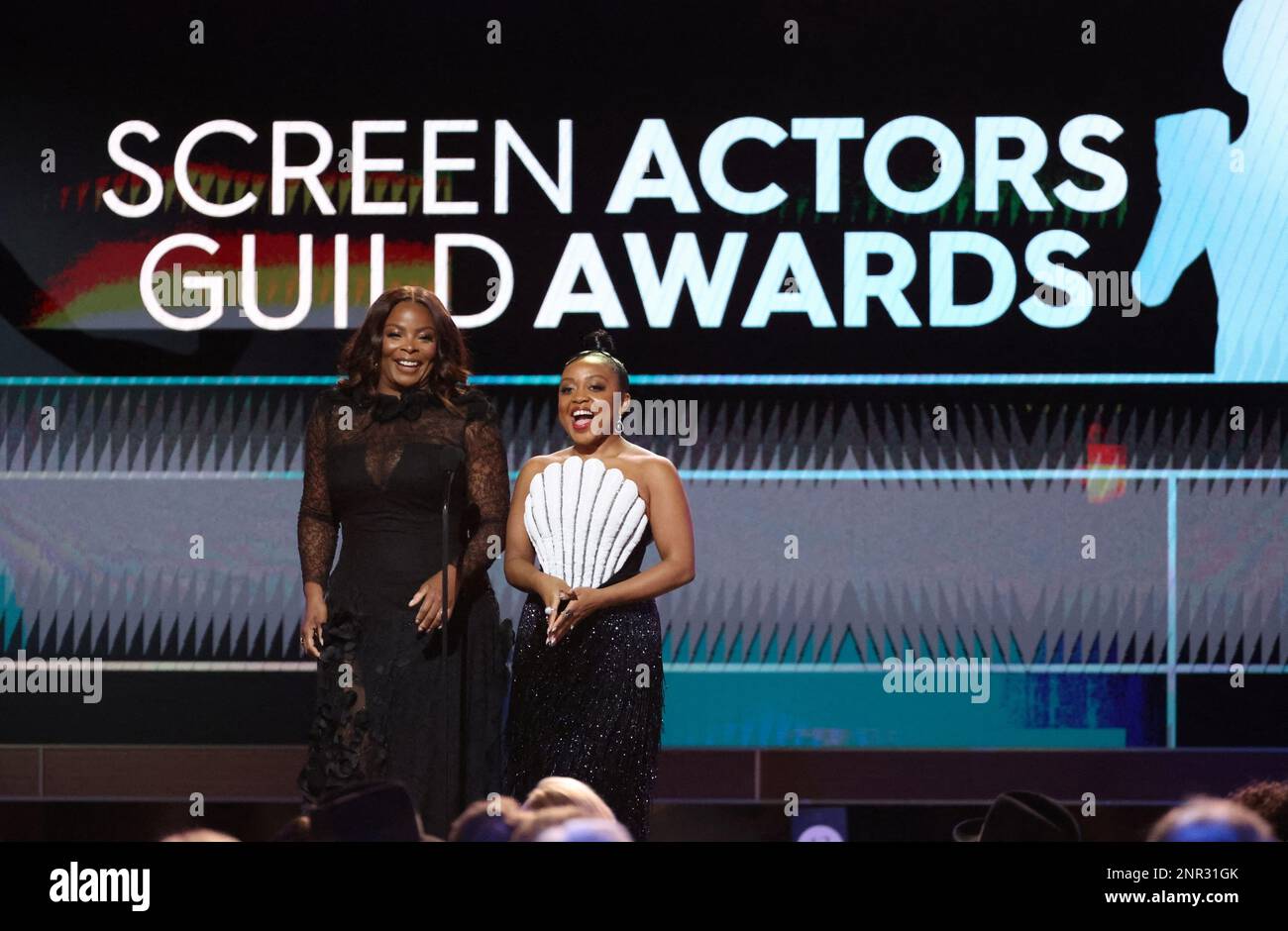 Janelle James and Quinta Brunson attend the 29th Screen Actors Guild