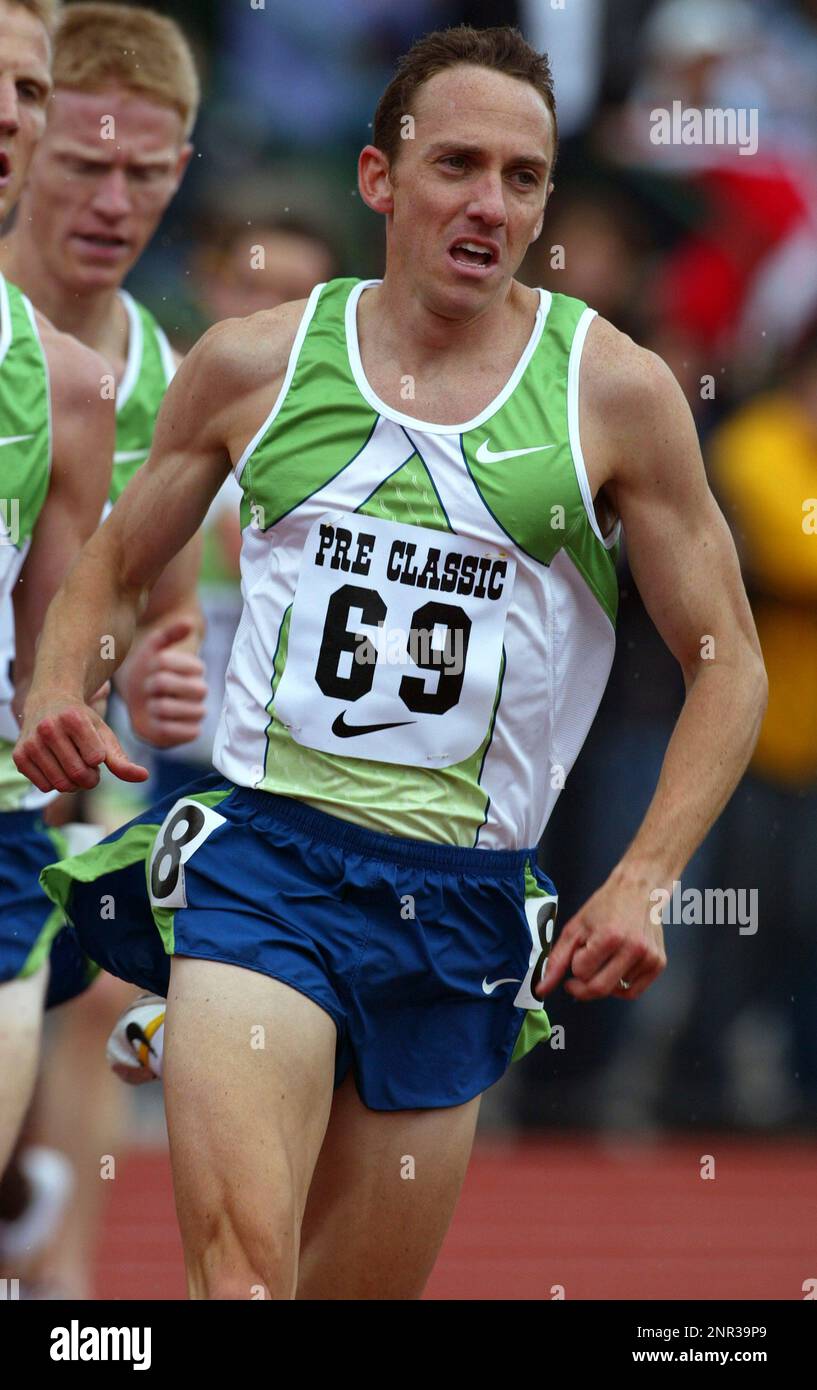 Adam Goucher (USA) places third in the two miles in 812.73 during the Prefontaine Classic, Sunday, May 28, 2006, in Eugene, Ore