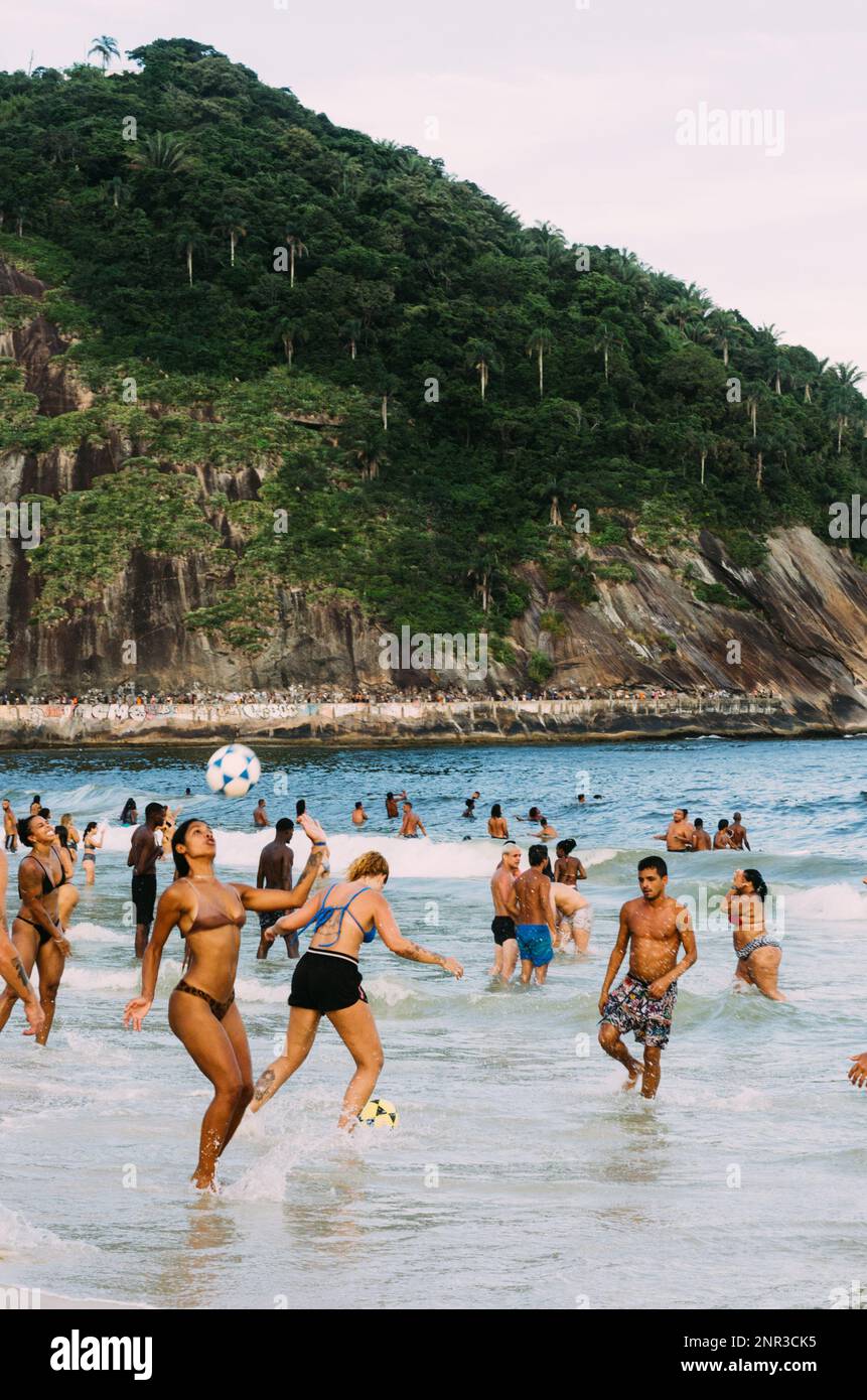 Brazil beach soccer bikini hi-res stock photography and images - Alamy