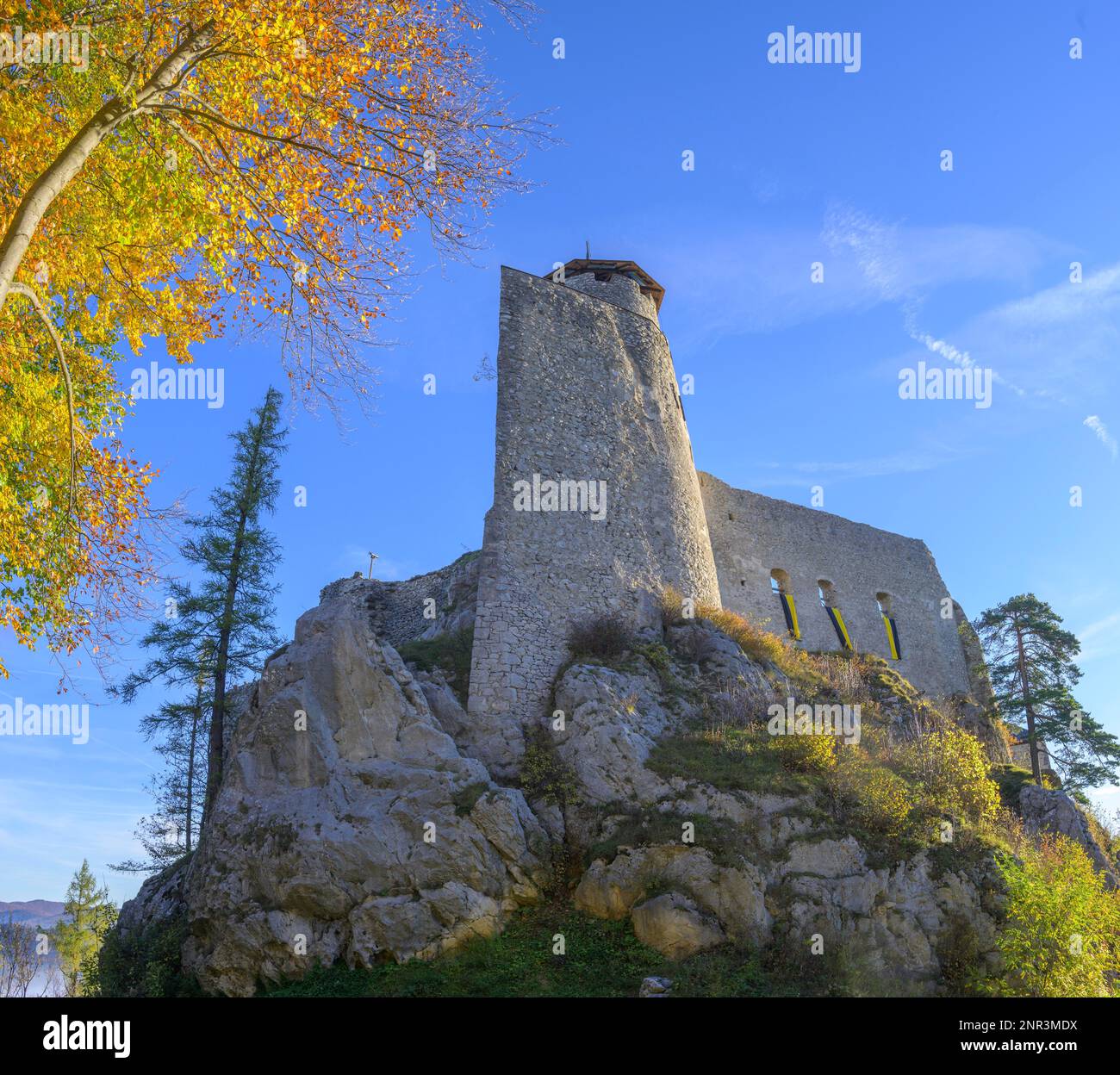 Araburg Castle Ruin, Kaumberg, Lower Austria, Austria, Europe Stock Photo