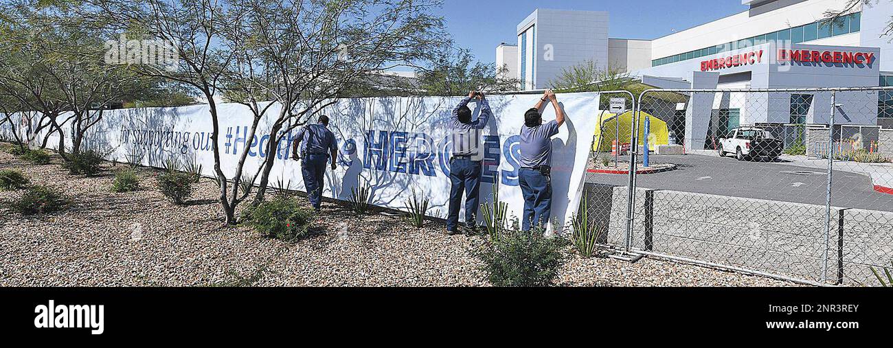 Yuma Regional Medical Center Facilities Management employees (from left) Paul Cain, Sam May and