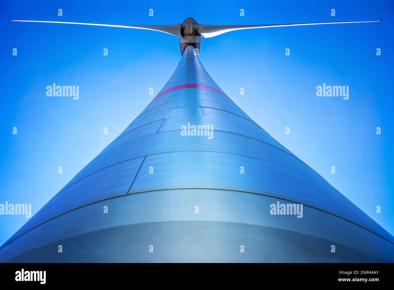 wind turbine against a blue sky Stock Photo - Alamy
