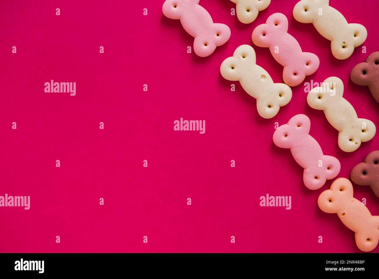 cute dog treats bone shapes Stock Photo Alamy