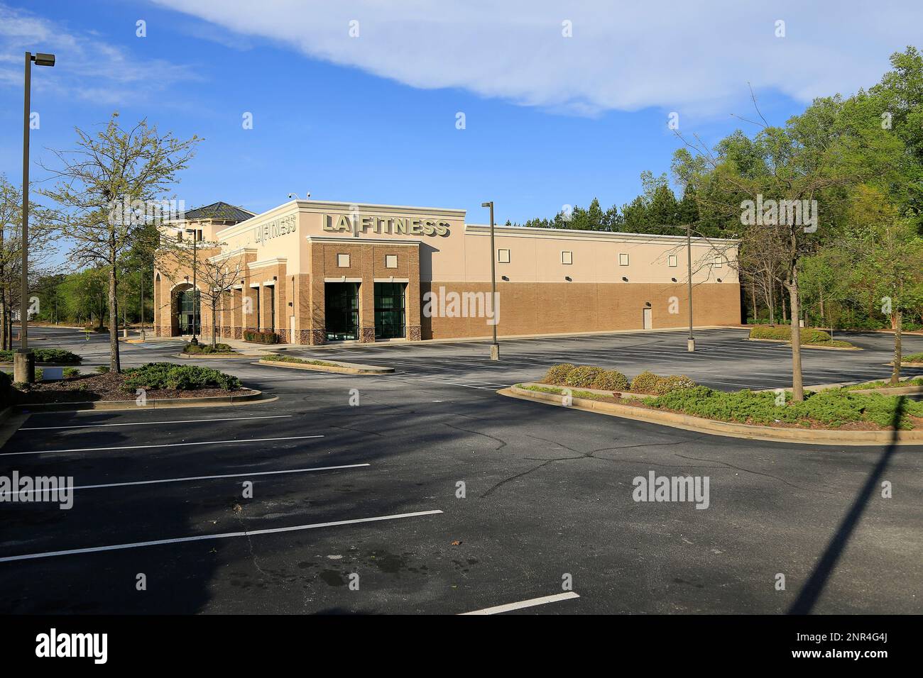 SNELLVILLE, GA APRIL 01 A parking lot in front of the normally busy