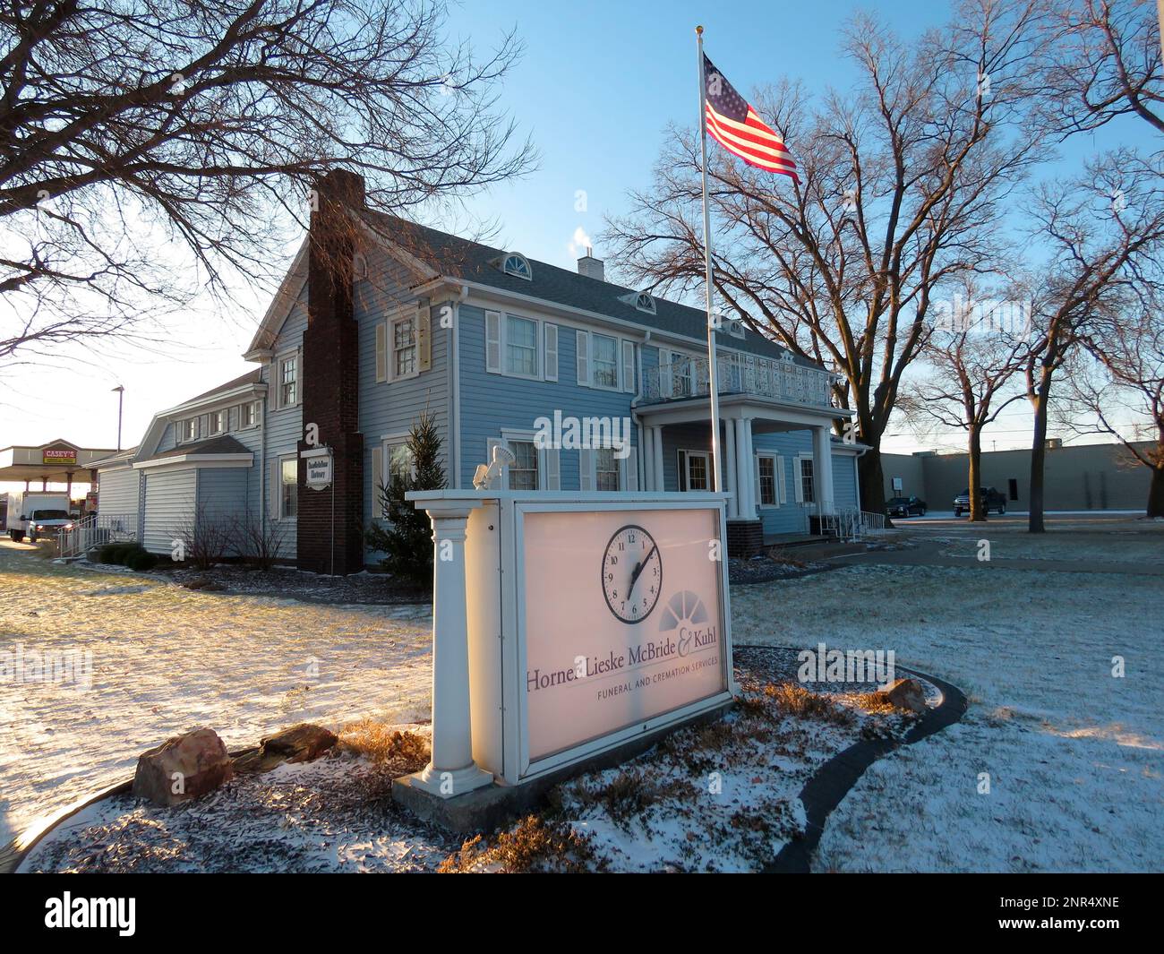 This March 20, 2020 photo shows the exterior for the Horner Lieske