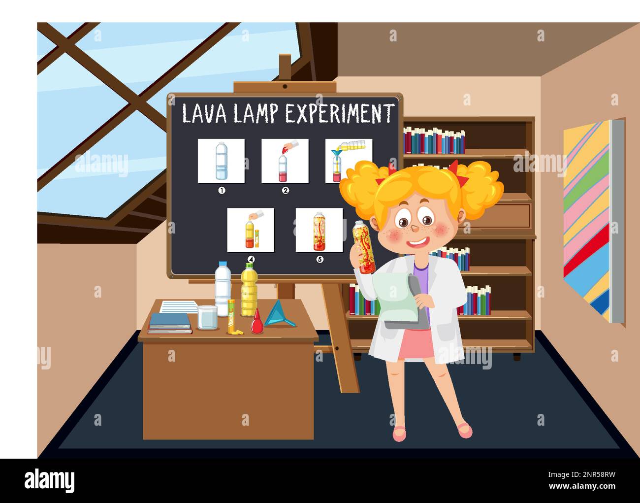 Lava Lamp Science Experiment illustration Stock Vector Image & Art - Alamy