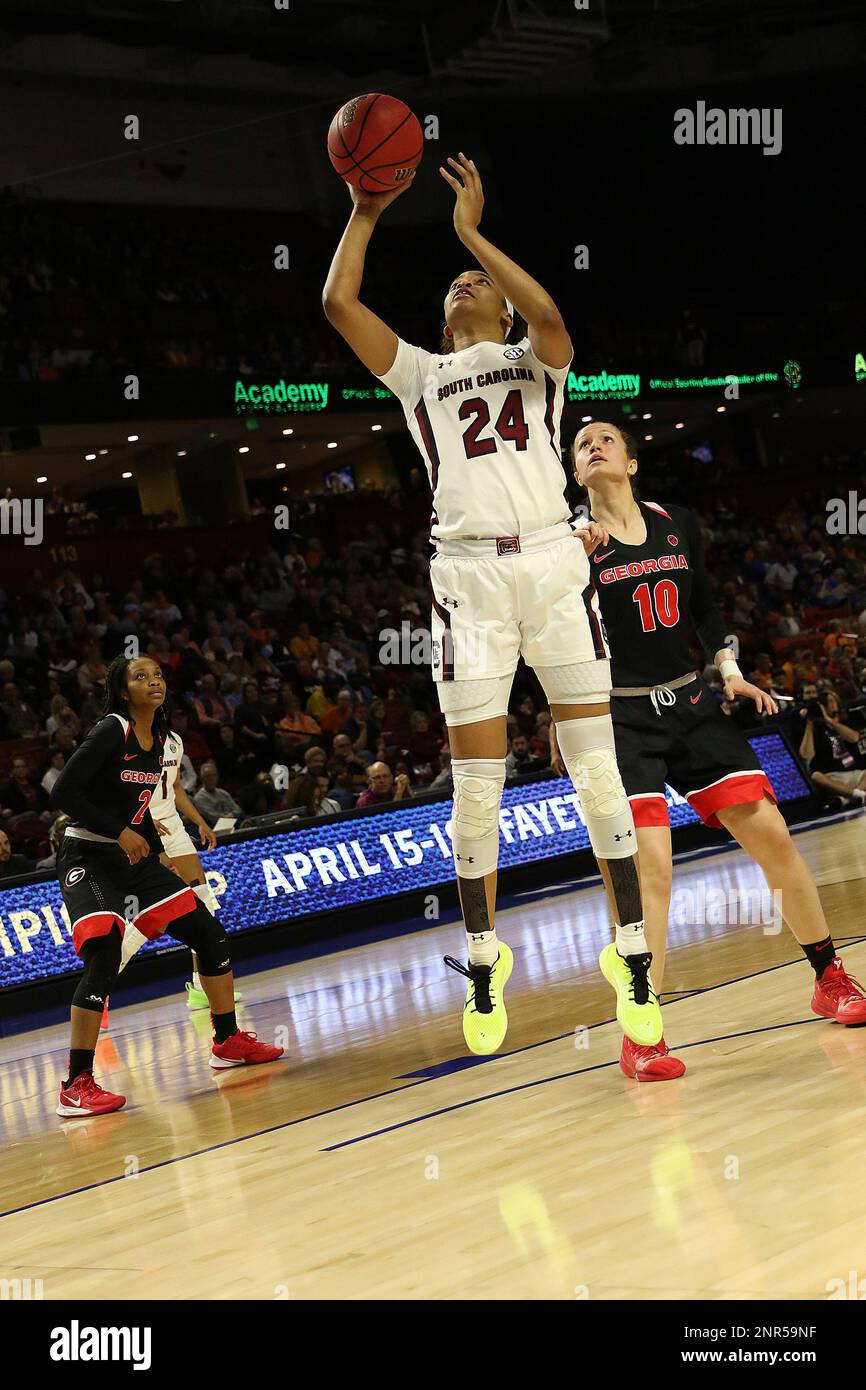 GREENVILLE, SC MARCH 06 LeLe Grissett (24) of South Carolina during