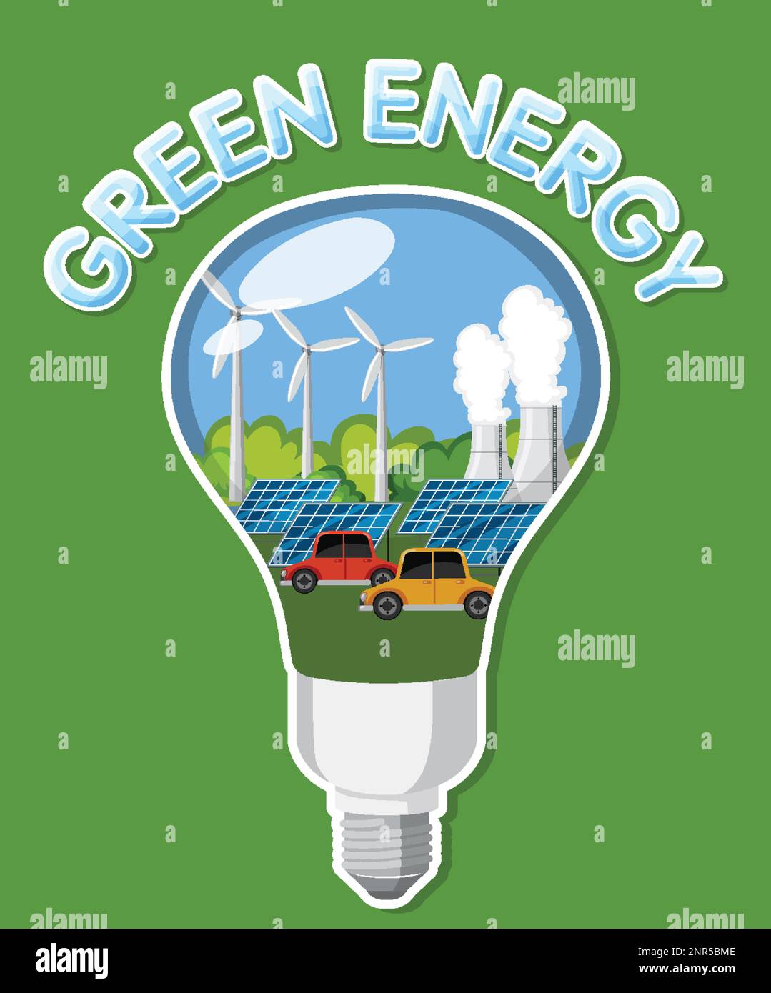 Alternative green energy vector concept illustration Stock Vector Image ...