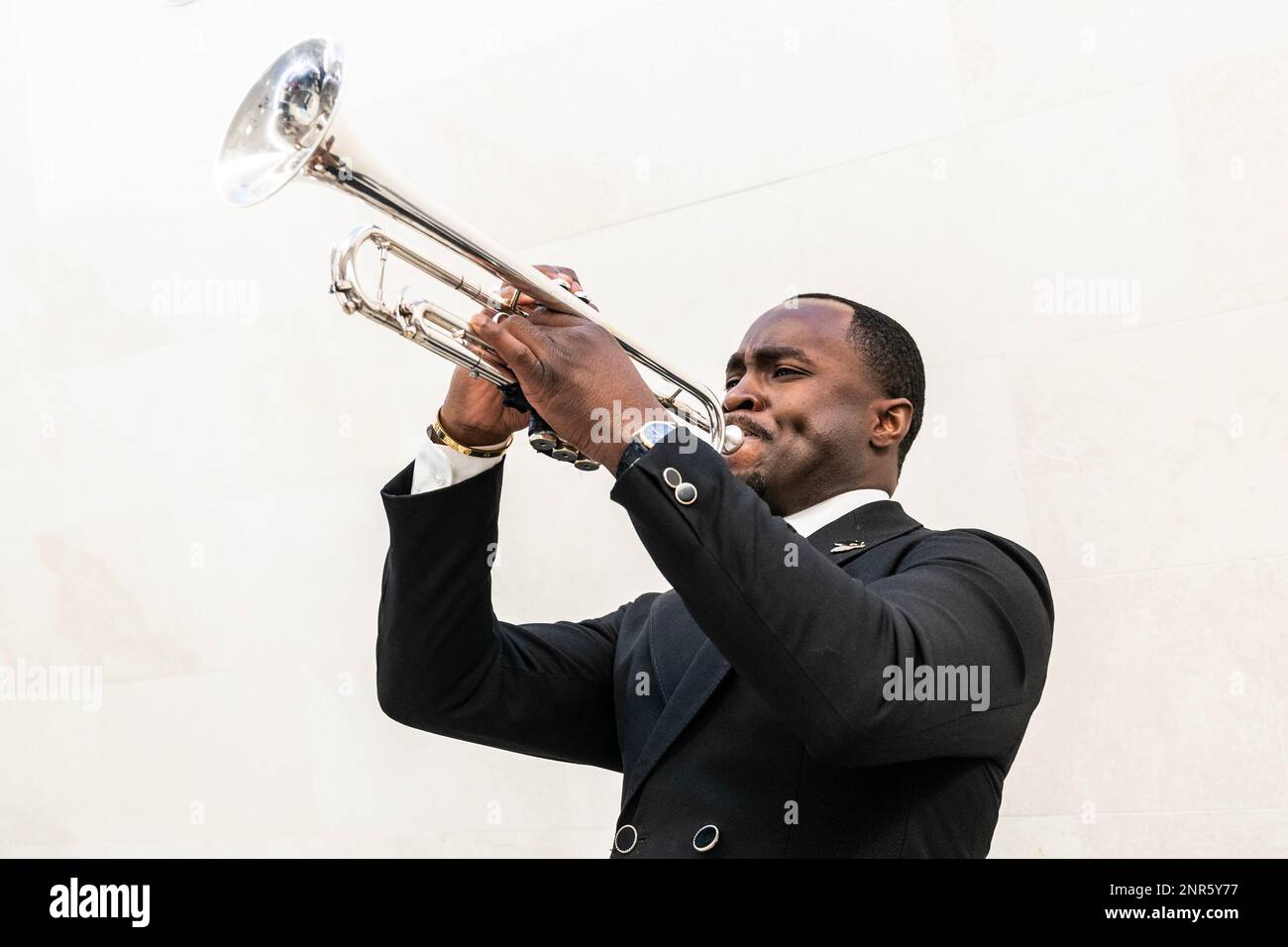 Eganam Segbefia performs during celebration of start of full-scale Long ...