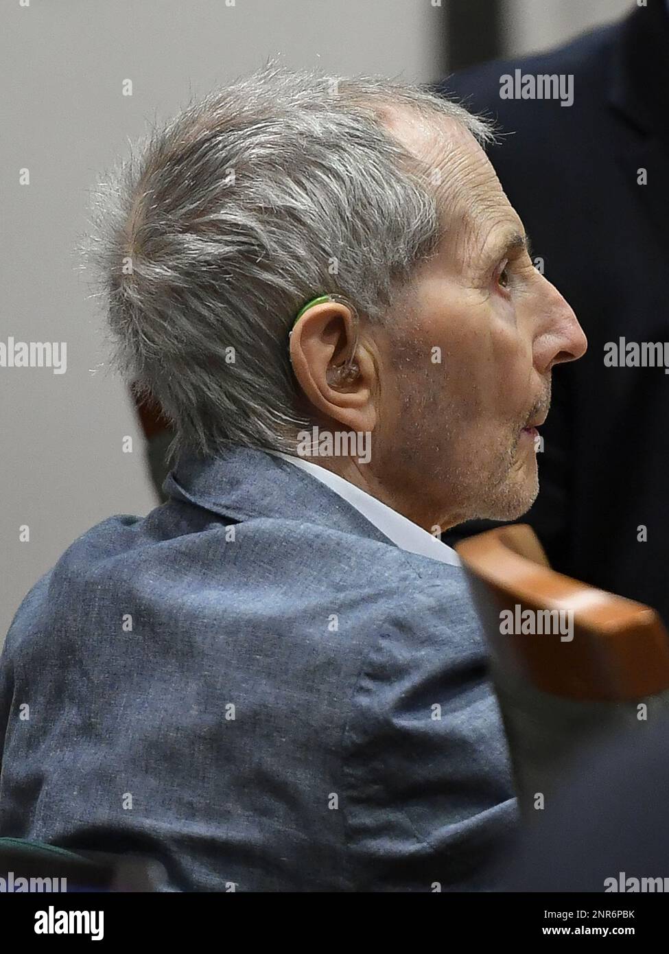 Real estate heir Robert Durst sits during his murder trial at the