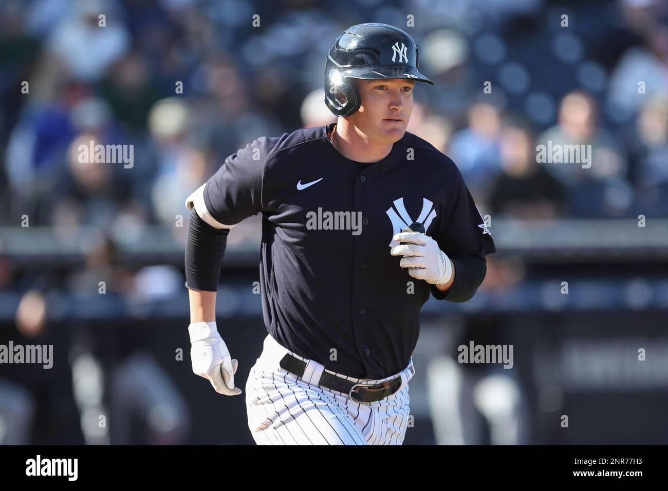 TAMPA, FL - FEBRUARY 29: New York Yankees starting pitcher Gerrit Cole (45)  delivers a pitch during the MLB Spring Training game between the Detroit  Tigers and New York Yankees on February