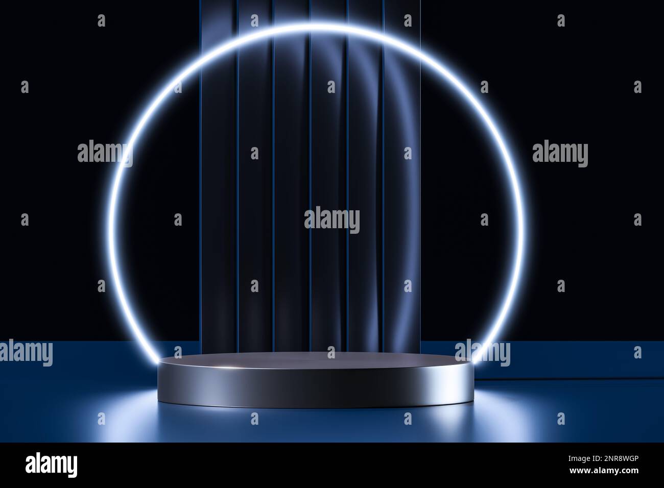 Product placement or product stage platform. Mockup template for