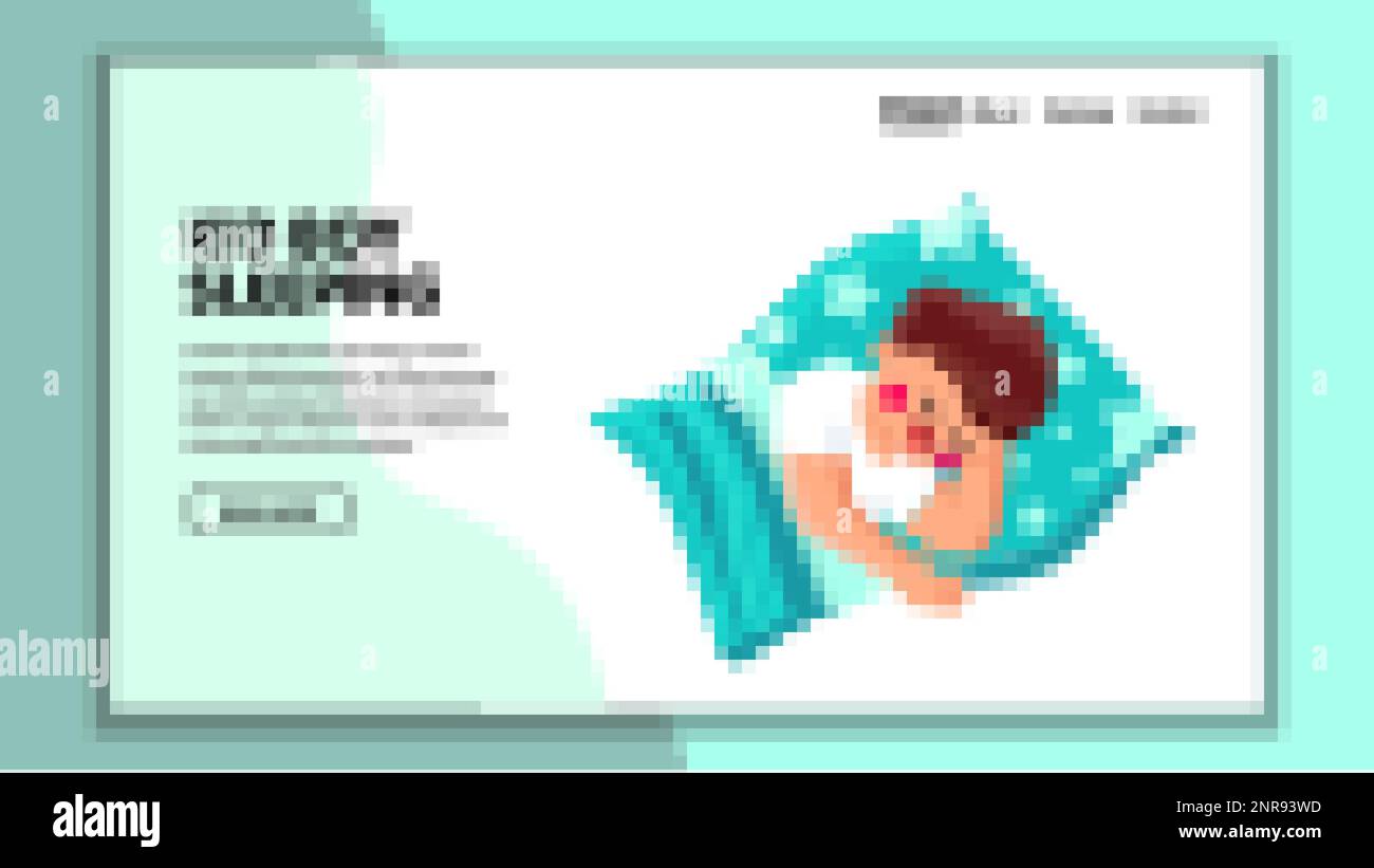 kid boy sleeping vector Stock Vector Image & Art - Alamy
