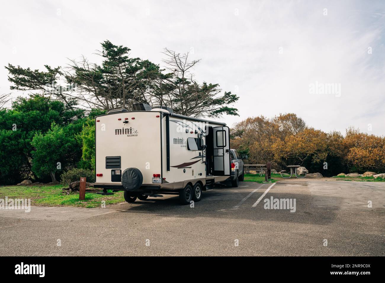 Oceano, California, USA January 12, 2022. Oceano campground for RV