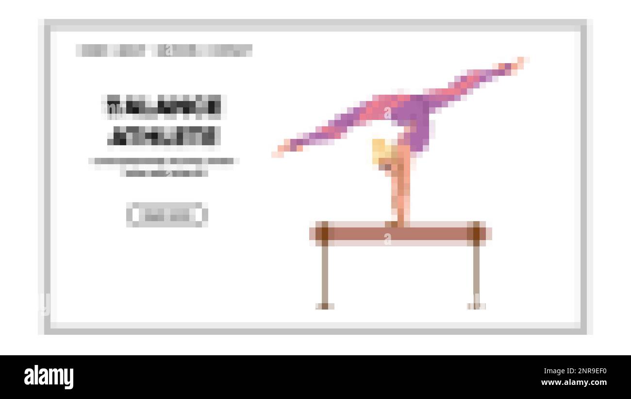 balance athlete vector Stock Vector Image & Art - Alamy